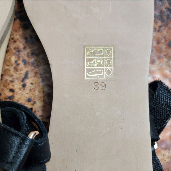 Carvela 'Kilter' Black Studded Leather Sandals - Picture 15 of 16